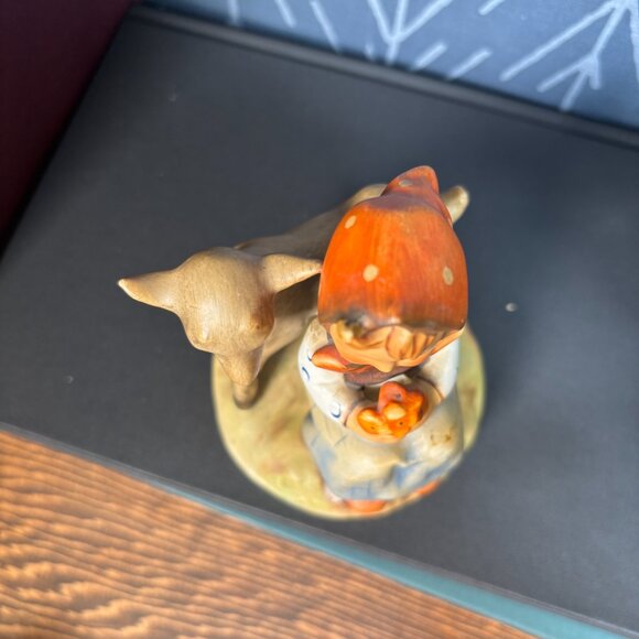 Vintage Hummel Good Friends Figurine 182 with Rare 1950's TMK2 Full Bee Mark - Picture 6 of 12